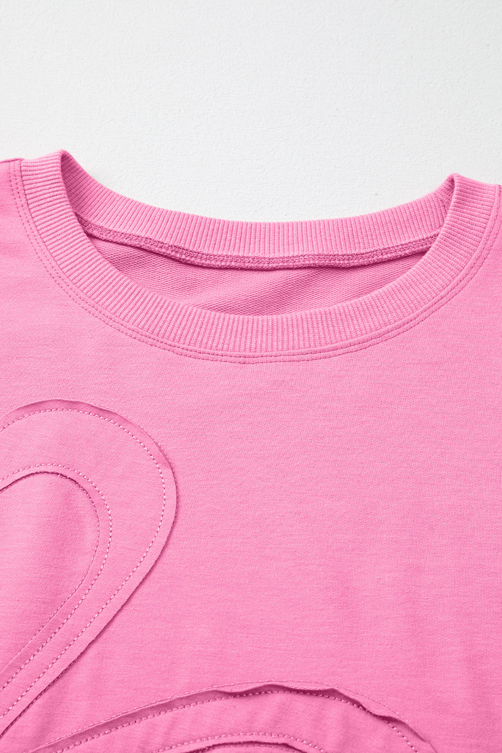 Sachet Pink Floral Patched Half Sleeve Tunic Top