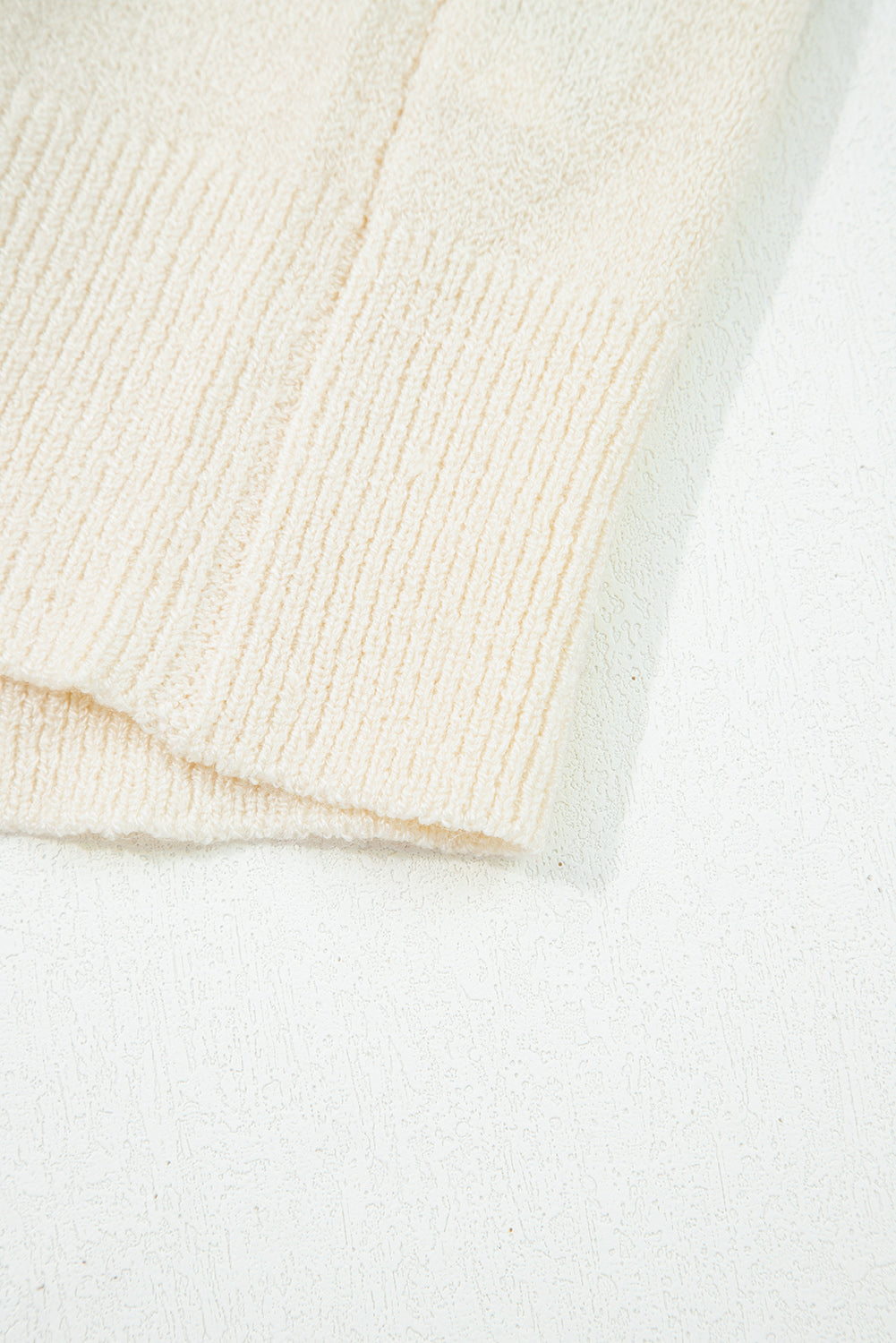 Multicolour Striped Buttoned Front V Neck Drop Shoulder Cardigan Sweater