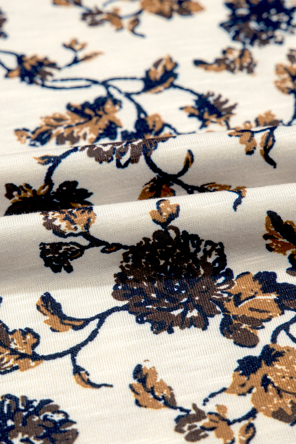 White Floral Frilly Blouse with Lace Up