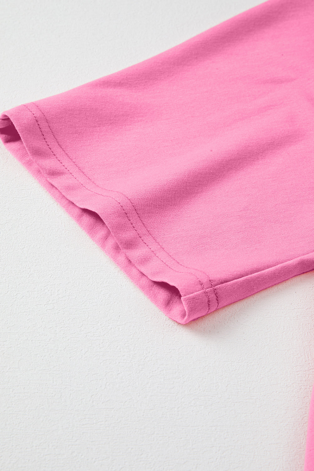 Sachet Pink Floral Patched Half Sleeve Tunic Top