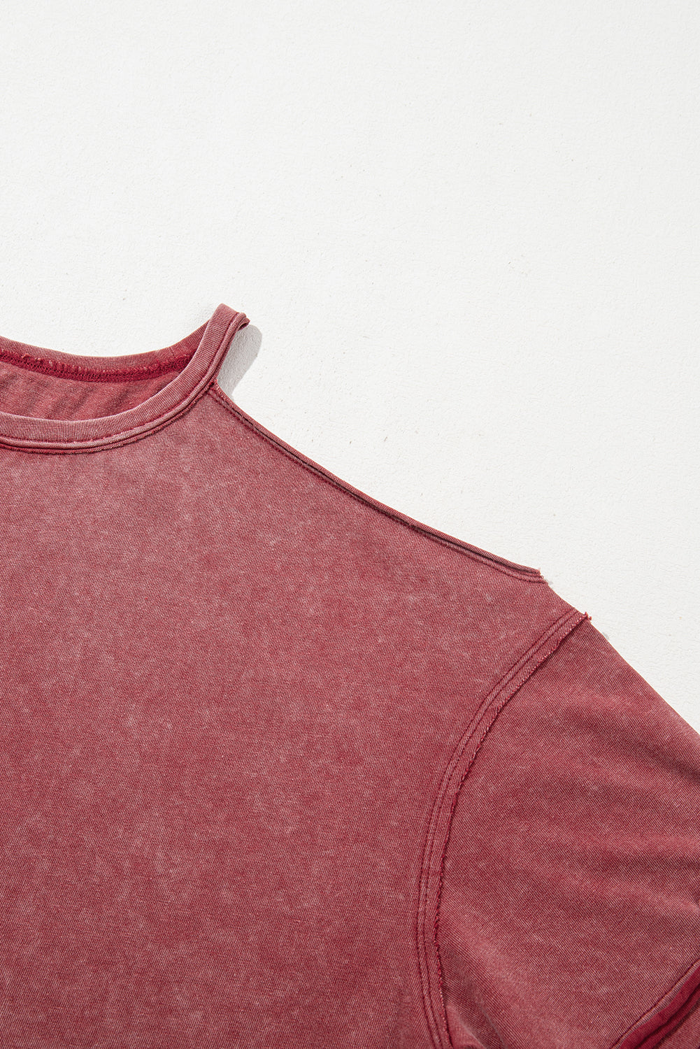 Clay One Shoulder Half Sleeve Oversized Tunic T Shirt