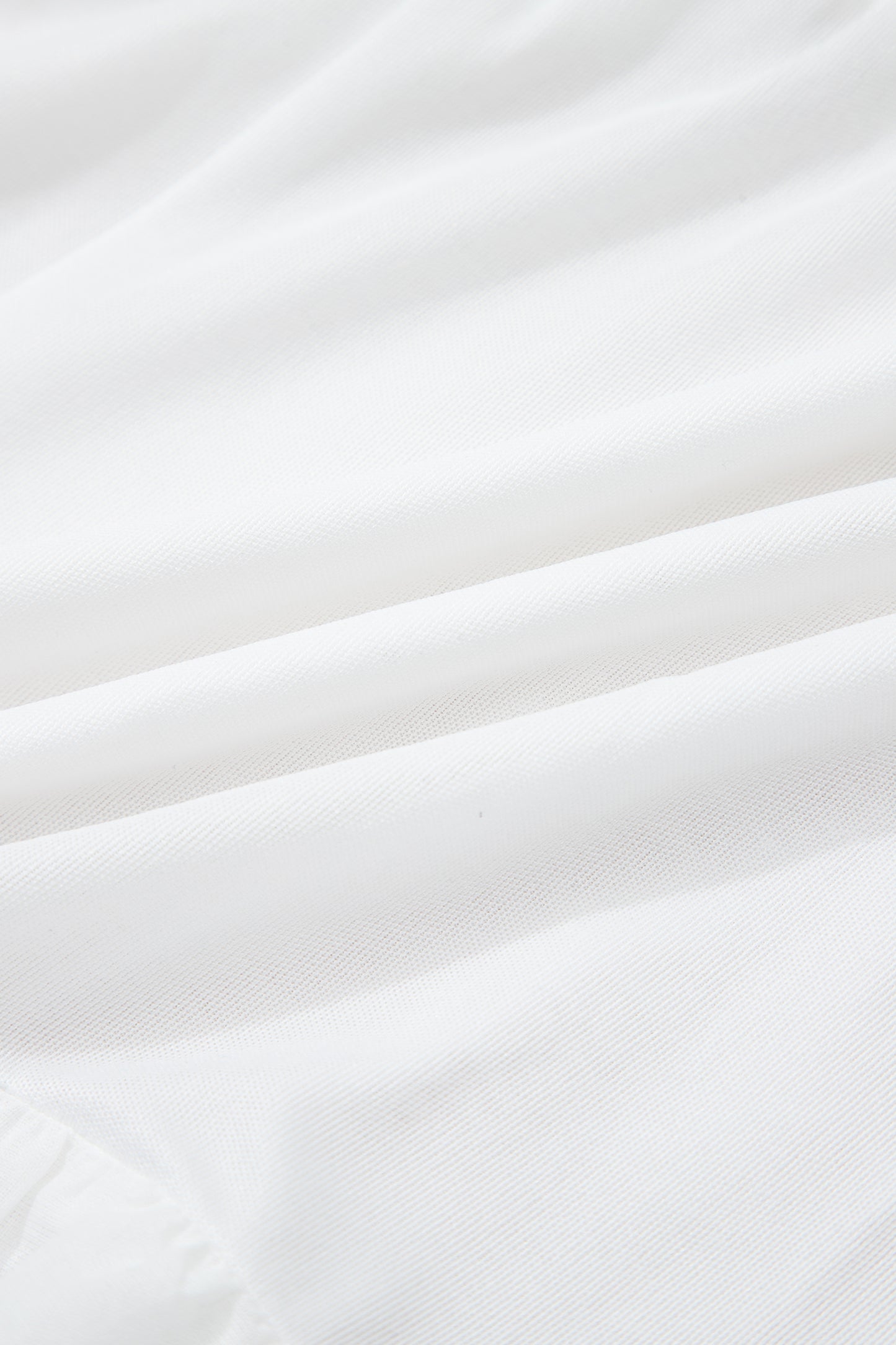 White Lace Ruffle Tiered Drawstring Elastic Waist Sweet Shorts