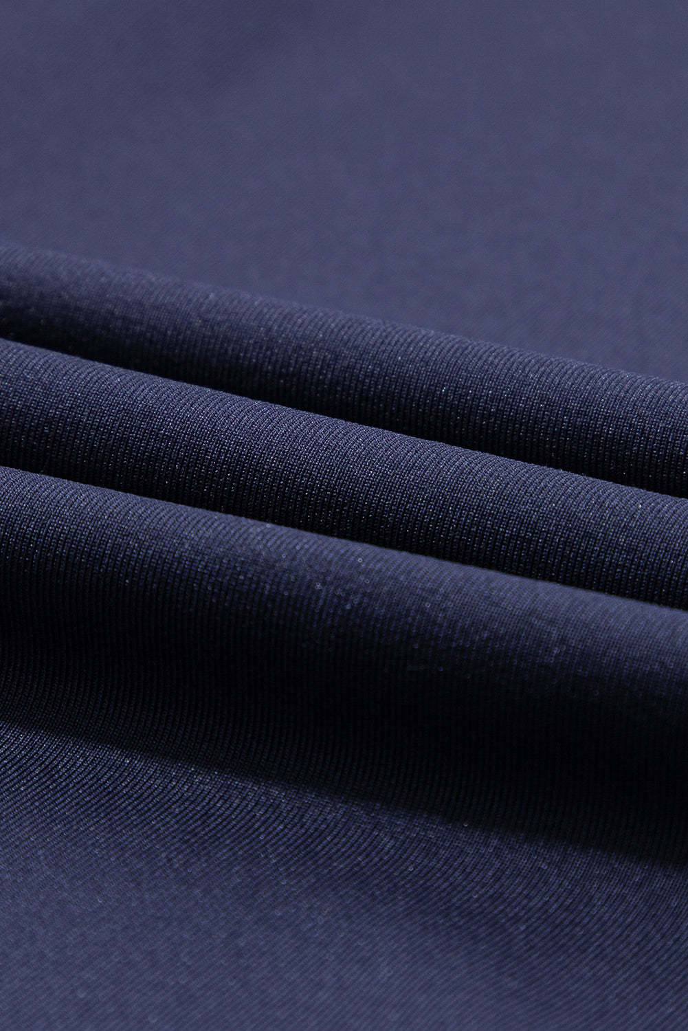 Navy Blue Drawstring Elastic Waistband Pocketed Joggers