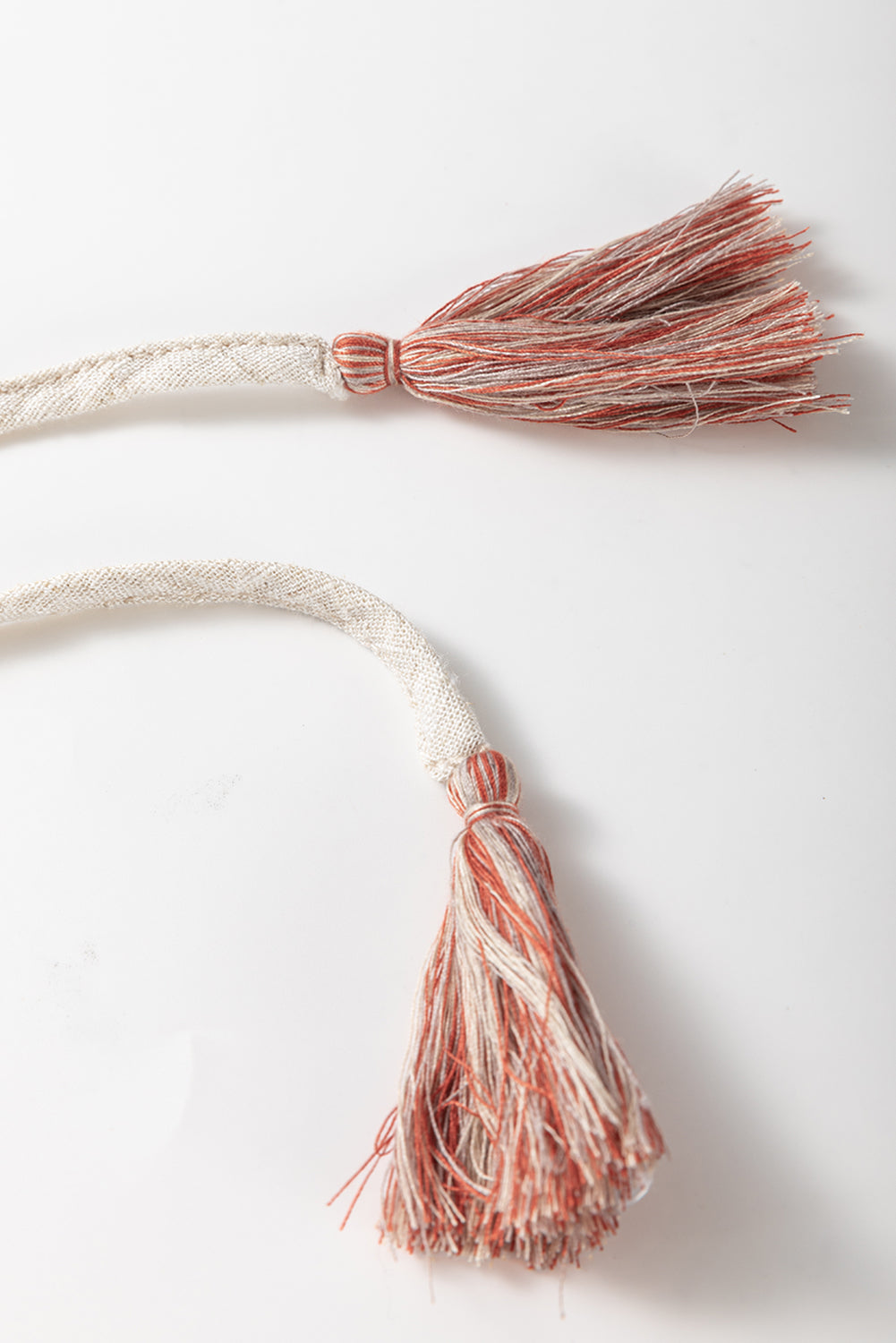 Jet Stream Geometric Embroidered Short Sleeve Tassel Tied V Neck Blouse