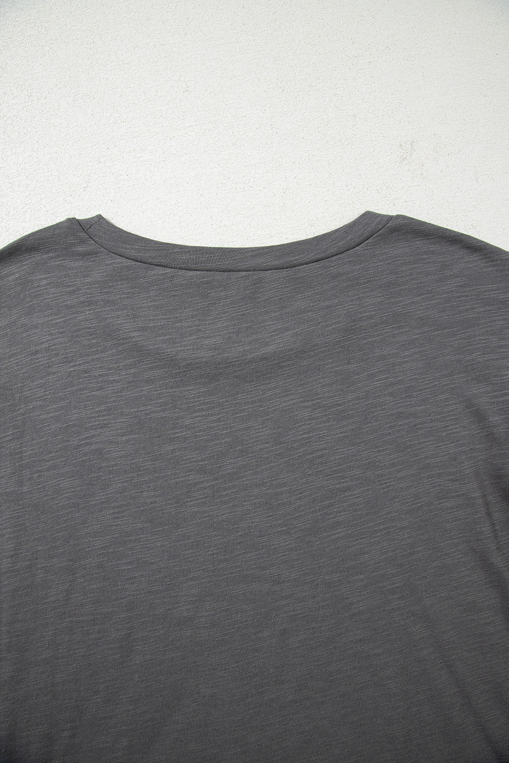 Dark Grey Double Ruffled Short Sleeve Plus Size Top