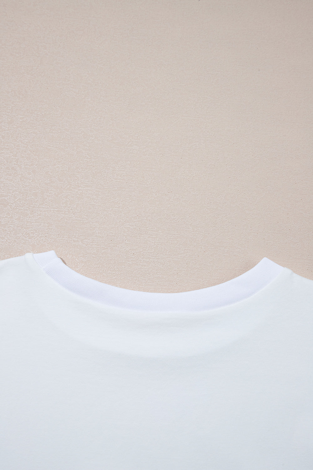 White Loose Half Sleeve Hi Low Hem T Shirt