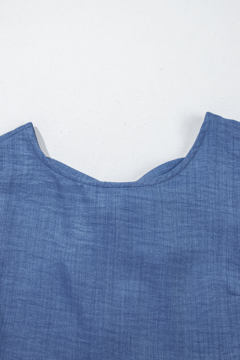 Ashleigh Blue Knot Scoop Back Ruffle Hem Sleeveless Mini Dress