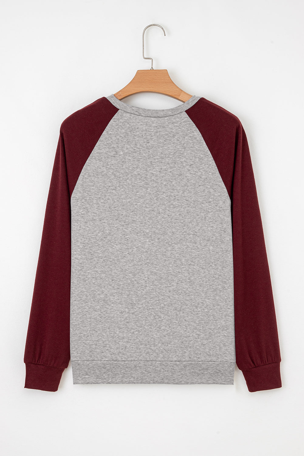 Red Dahlia Colorblock Raglan Long Sleeve T Shirt