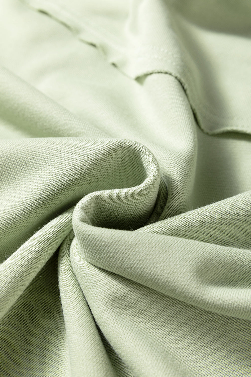 Laurel Green Floral Plaid Mixed Sleeve Raw Edge Relaxed French Terry Top