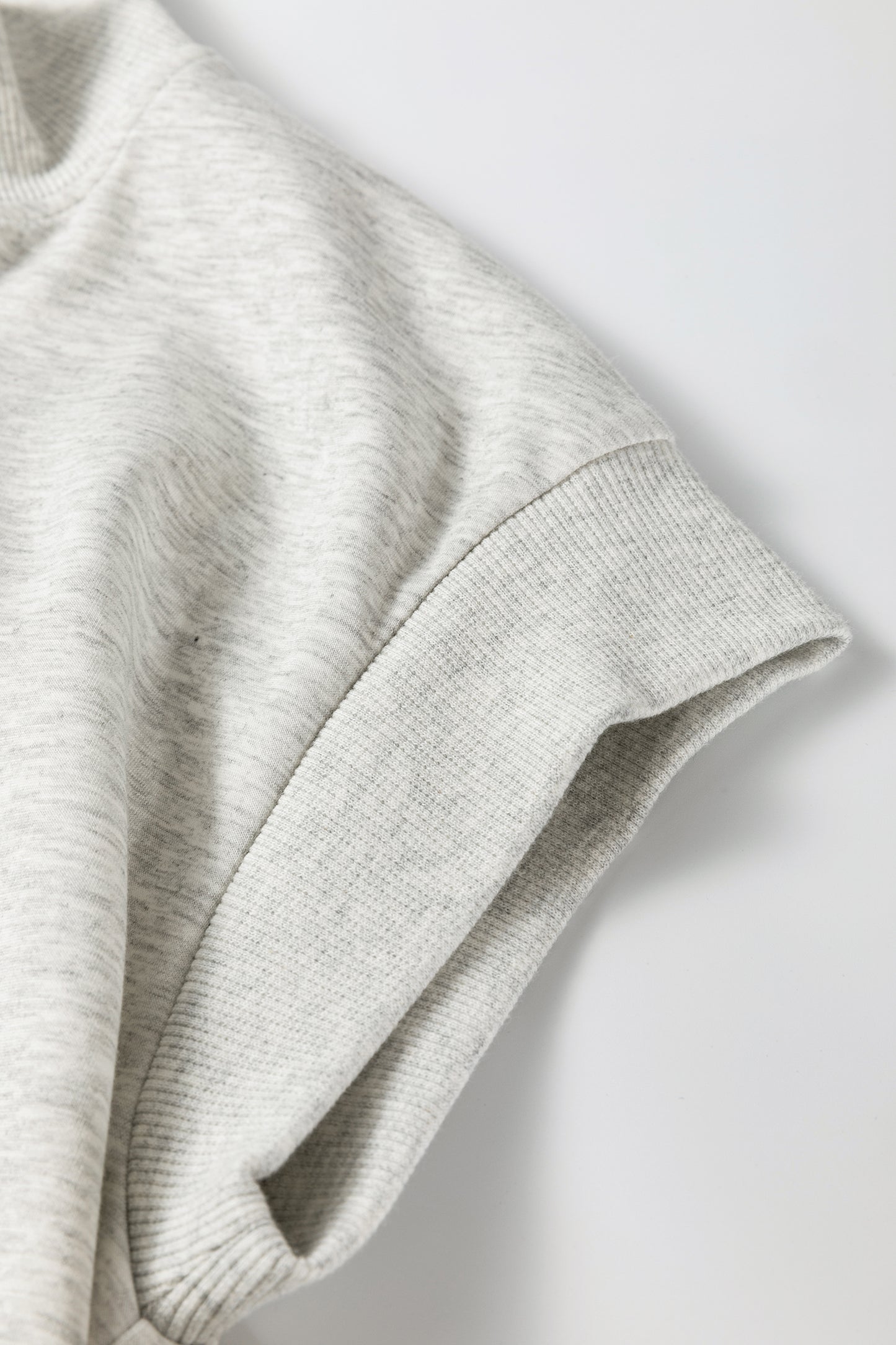 Light Grey Half Zip Polo Tee Casual Pant Set