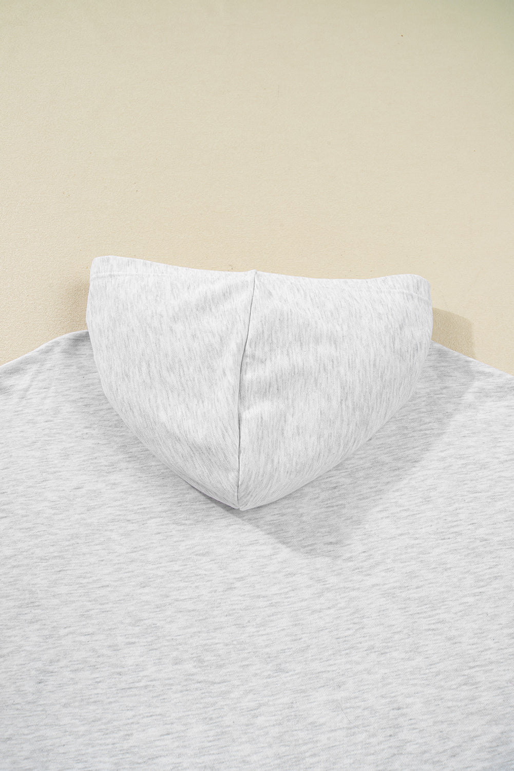 Light Grey Camouflage Patchwork Asymmetric Sleeve Plus Size Hoodie