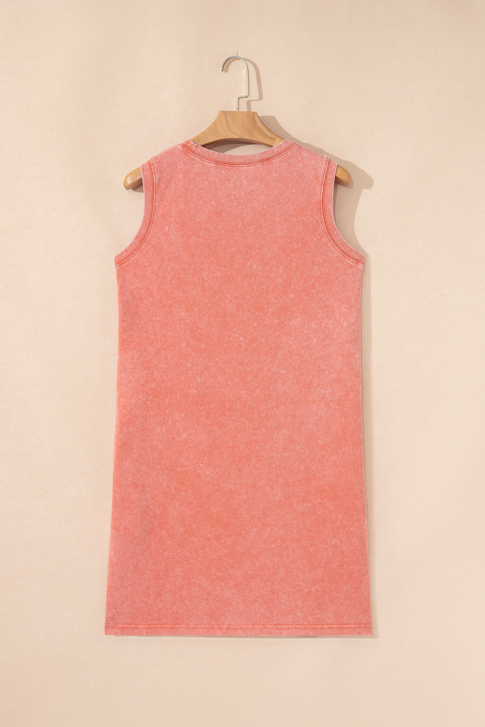 Flamingo Mineral Wash Tank Mini Dress with Pockets