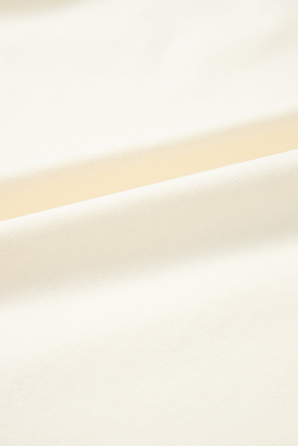 Yellow Cream Colorblock Patchwork Crew Neck Long Sleeve Top