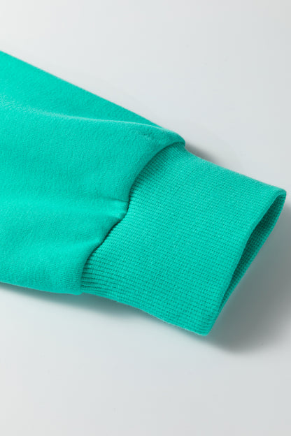 Apricot Pink Oversize Mock Neck Sweatshirt