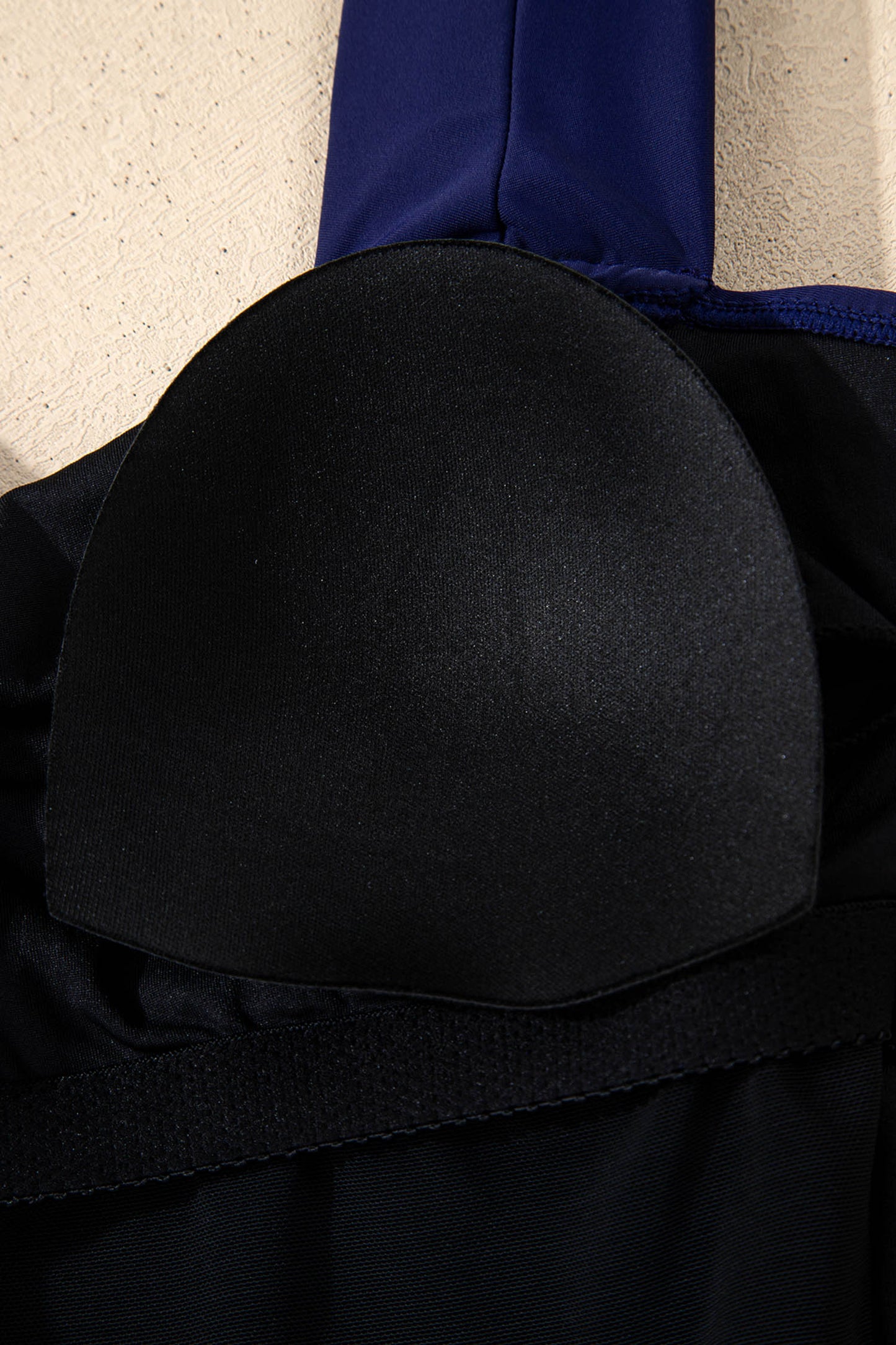 Navy Blue Square Neck Ruched Tommy Control One Piece Swimsuit