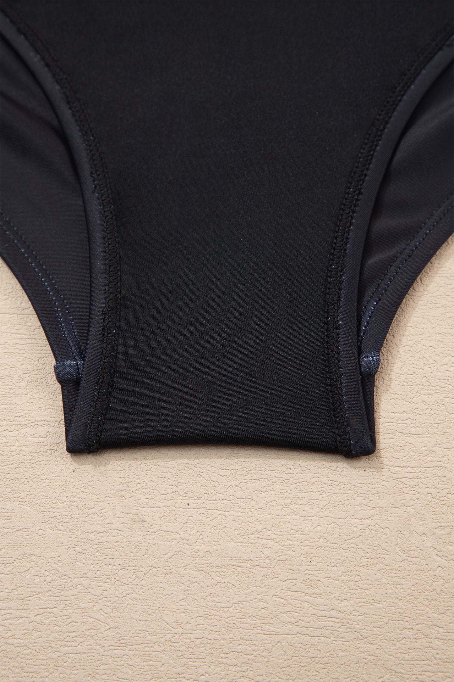 Black Drawstring Big Hole Floral Print Sleeveless One Piece Swimsuit