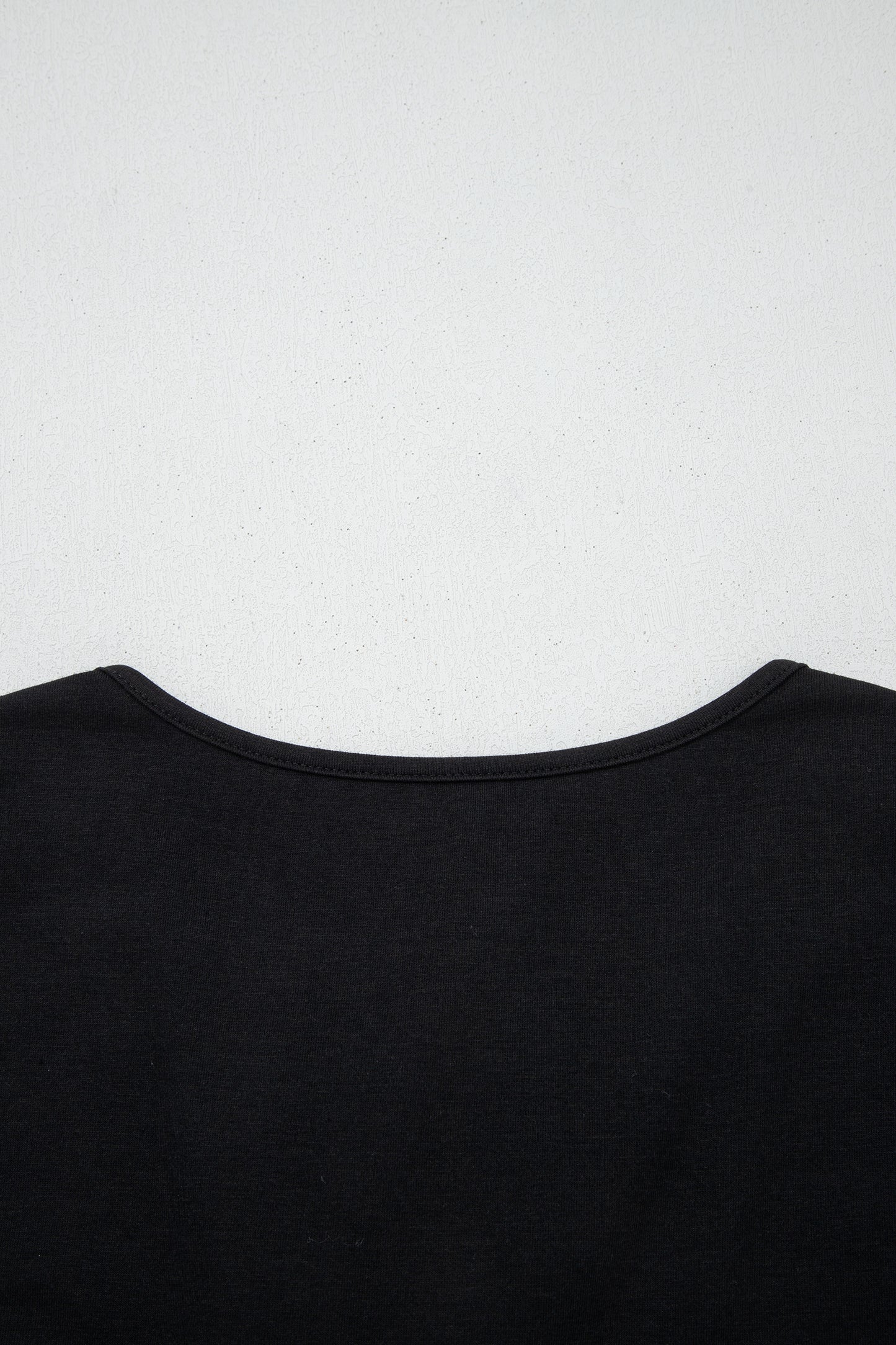 Black Plus Size Solid Color Bow Tie Peplum Tank Top