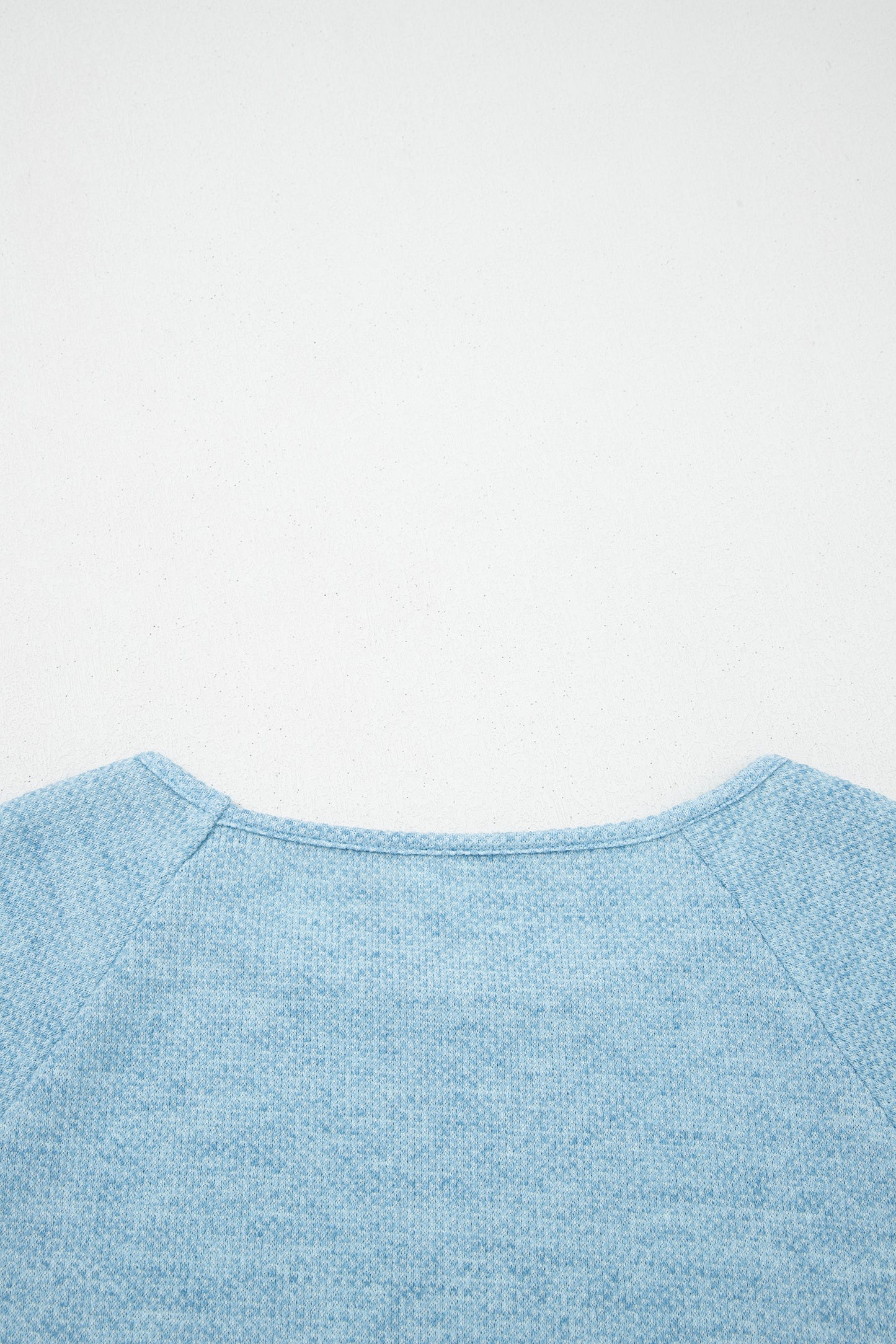 Myosotis Textured Raglan Sleeve Knit Loose Top