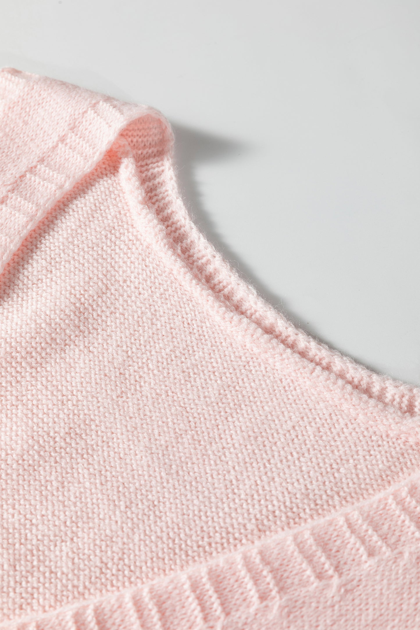 Dark Brown Ribbed Deep V Neckline Front Pocketed Loose Tunic Sweater Vest