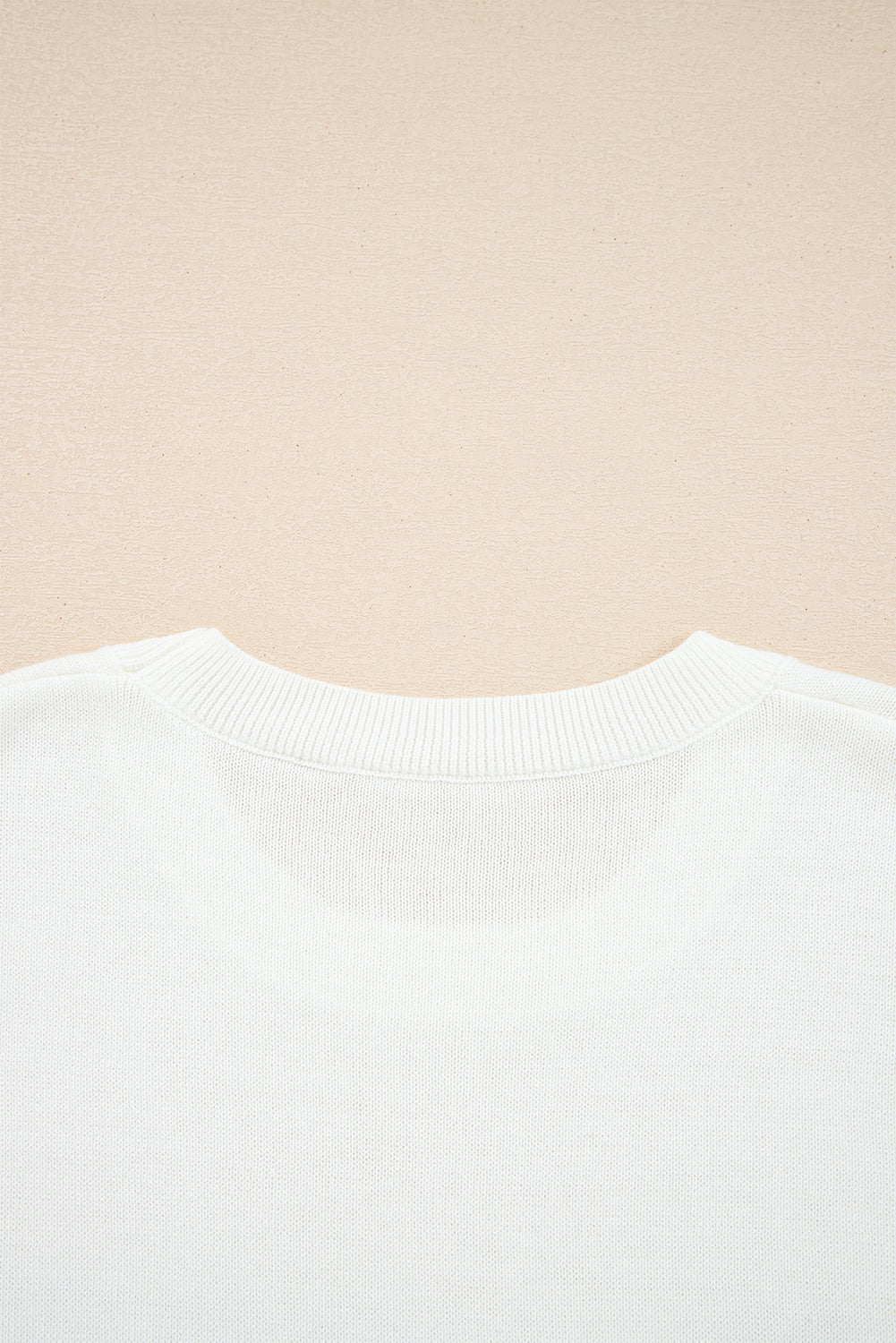 White Sequined GAME DAY Graphic Round Neck Sweater