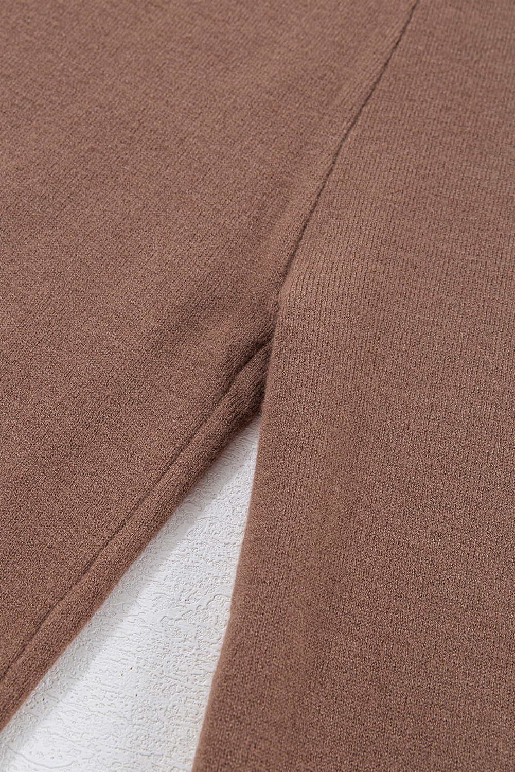 Straw Yellow High Waist Straight Leg Knitted Pants