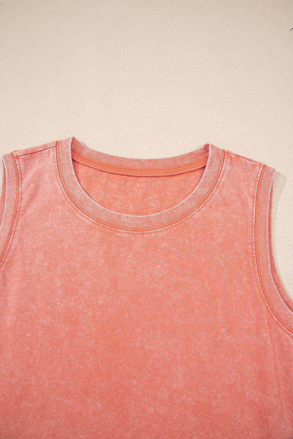 Flamingo Mineral Wash Tank Mini Dress with Pockets