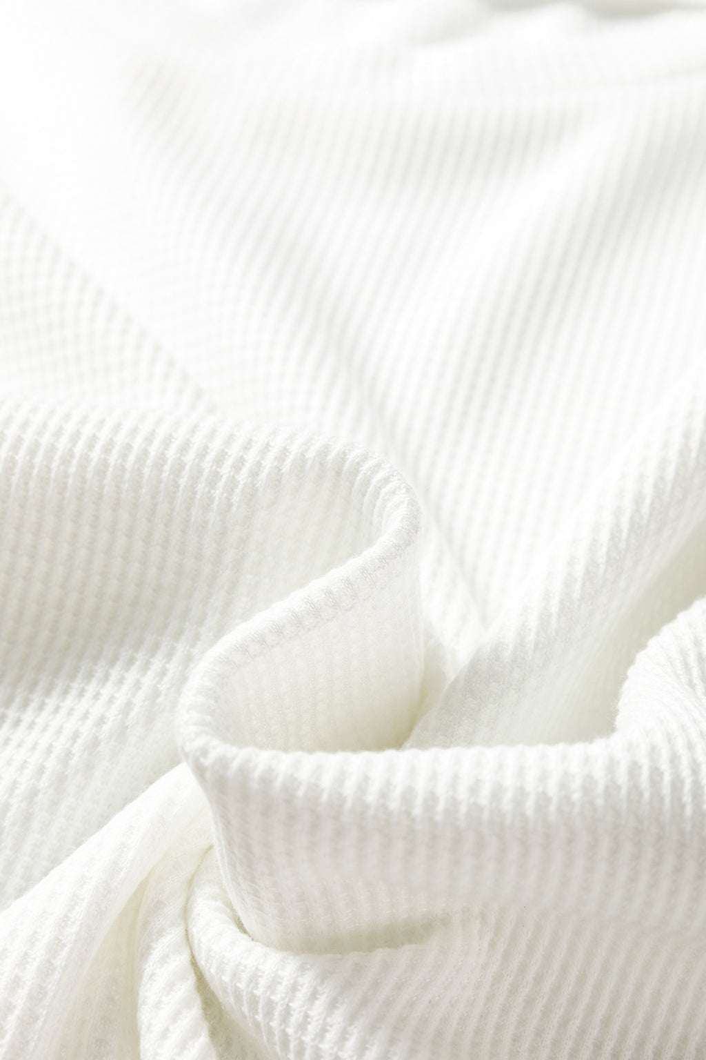 White Lace Long Sleeve Textured Pullover