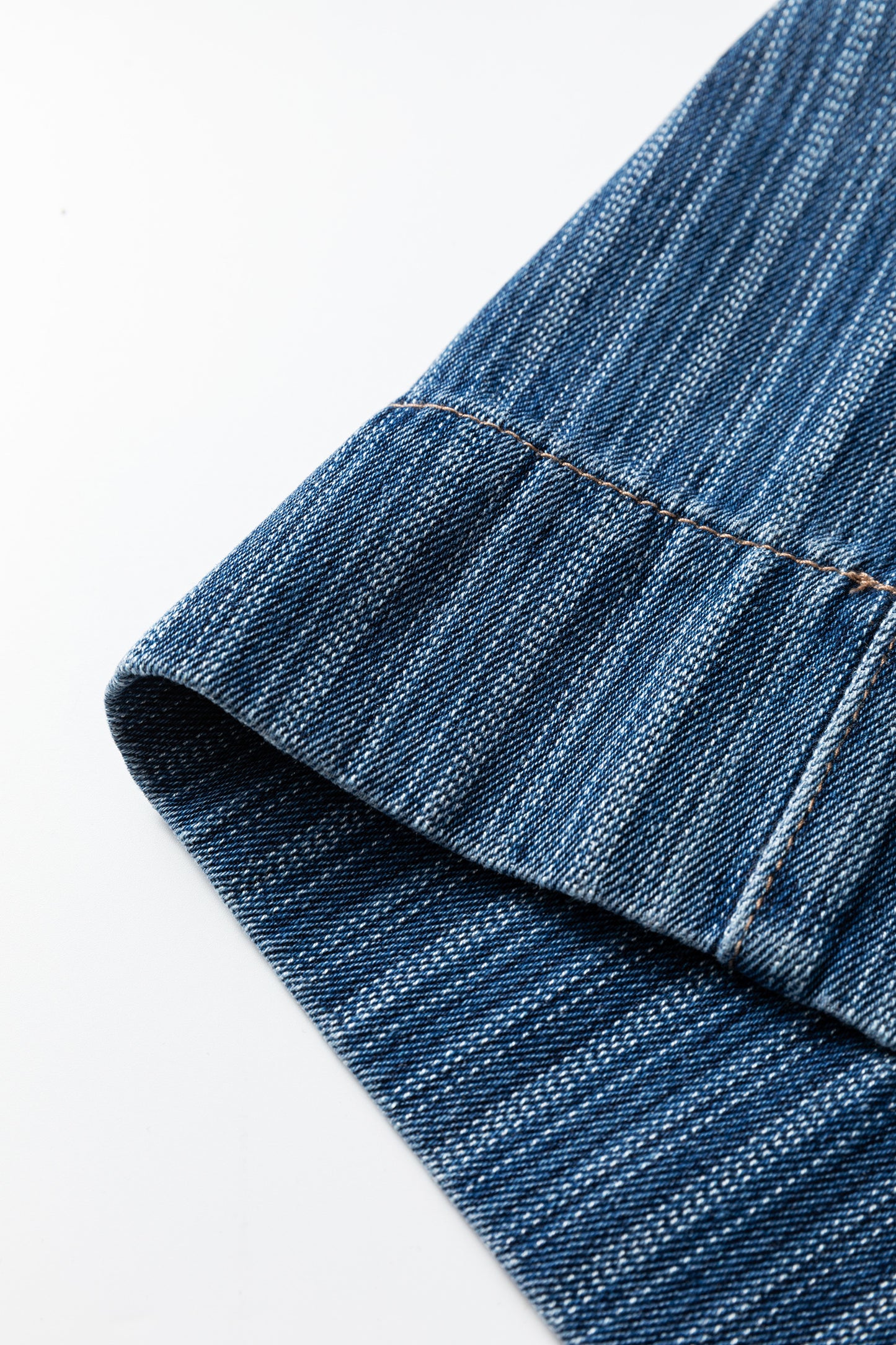 Blue Stripe Contrasted Drawstring Pocketed Loose Jeans