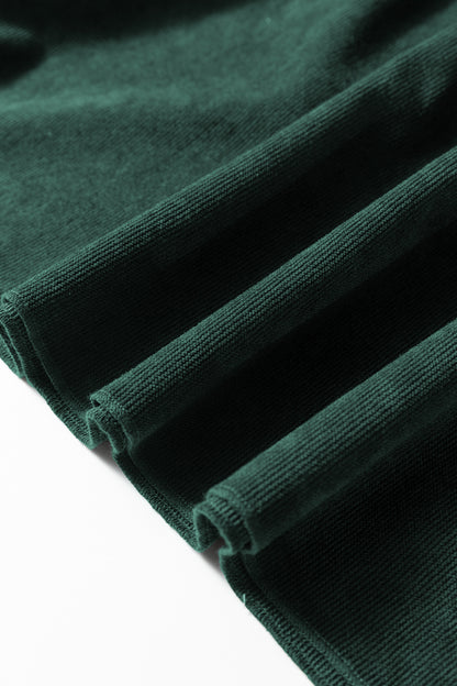 Mist Green Lantern Sleeve Tiered Mini Dress