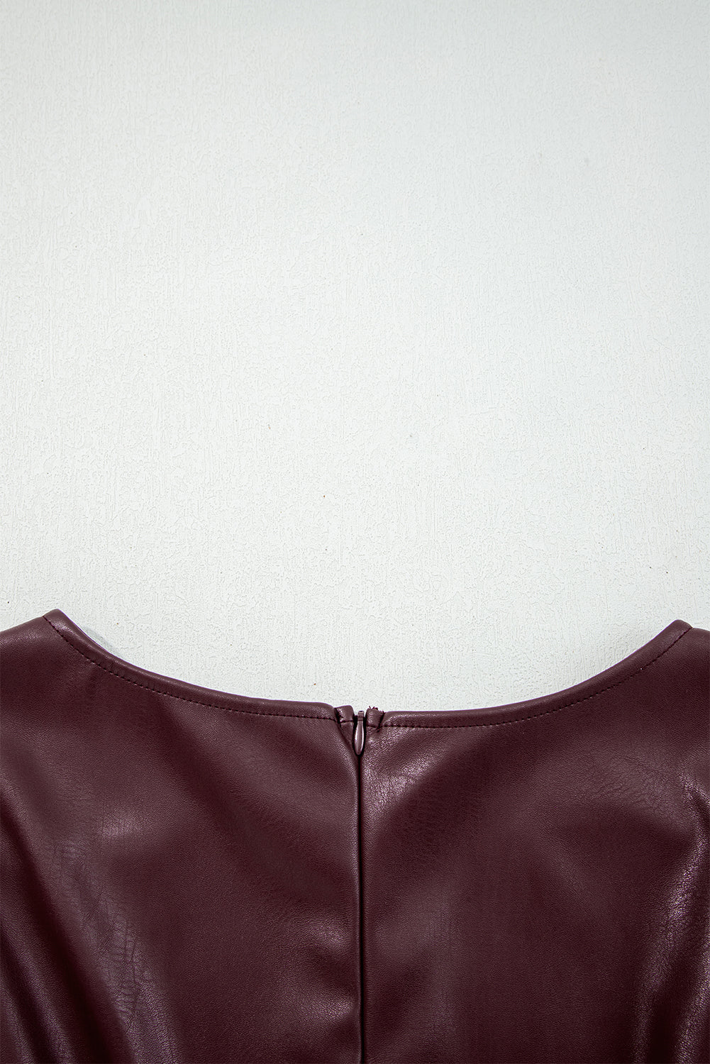 Wild Ginger Vegan Leather Sleeveless Mini Dress