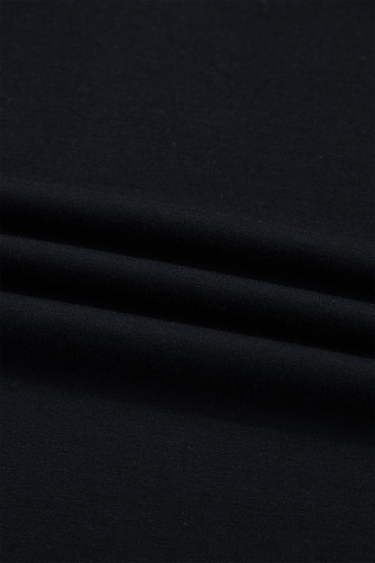 Red Sandalwood Floral Patchwork Short Sleeve T Shirt Loose Maxi Dress