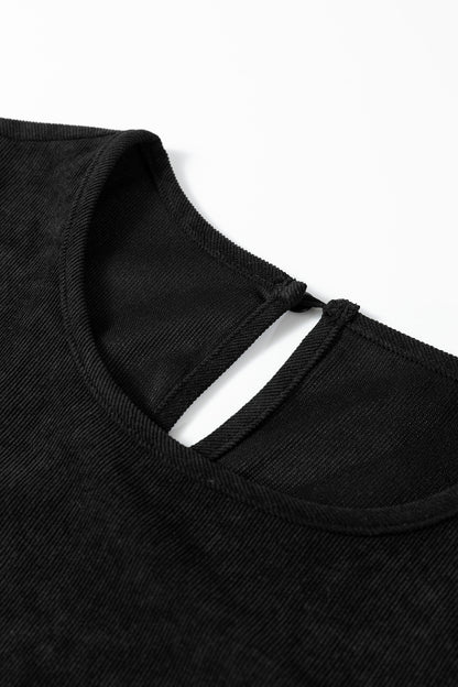 Mist Green Lantern Sleeve Tiered Mini Dress