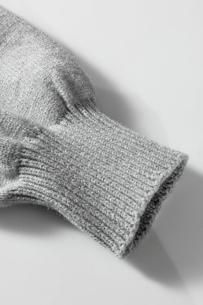 Color black Striped Panels Colorblock Sleeve Chic Sweater