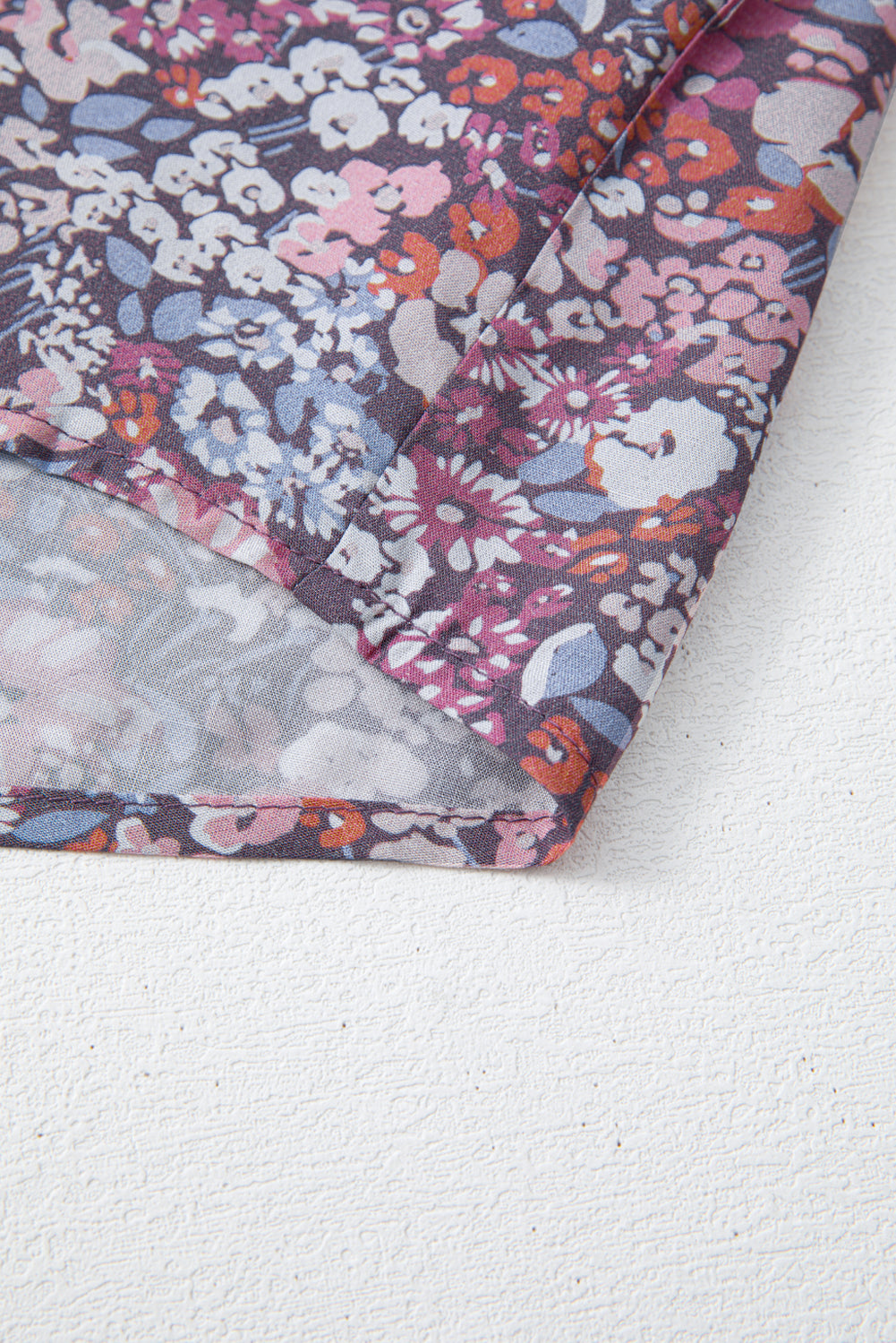 Yellow Boho Floral Pleated Buttoned Front Tank Top