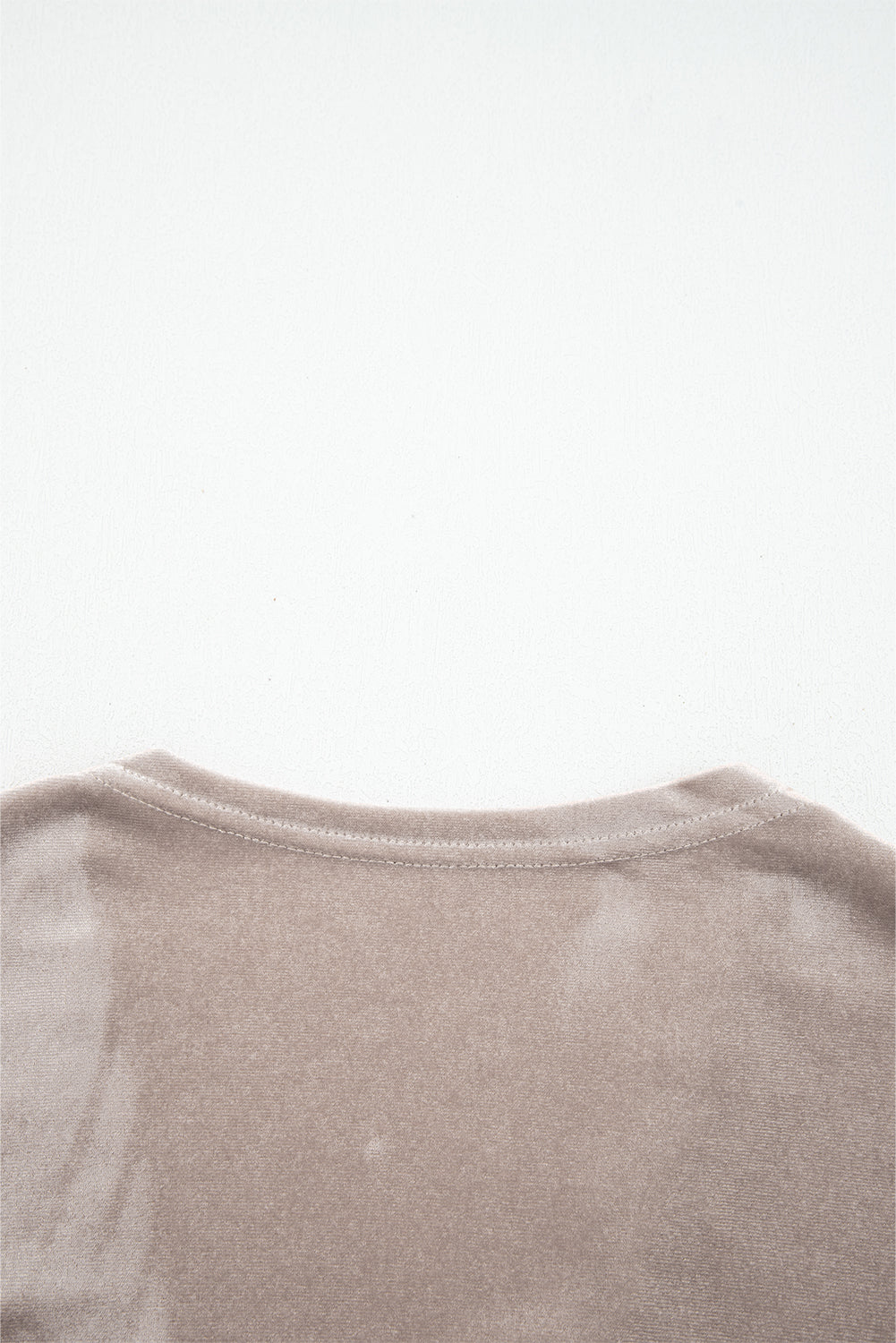 Smoke Gray 3/4 Sleeve Open Front Velvet Kimono