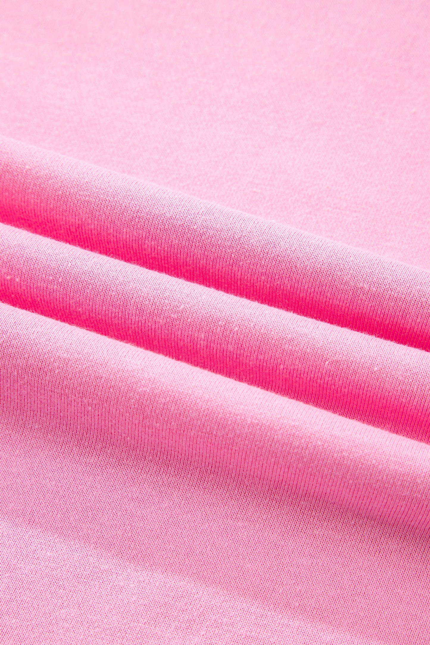 Pink Floral Bow Patched Exposed Seam Patchwork Slit Baggy Sweatshirt