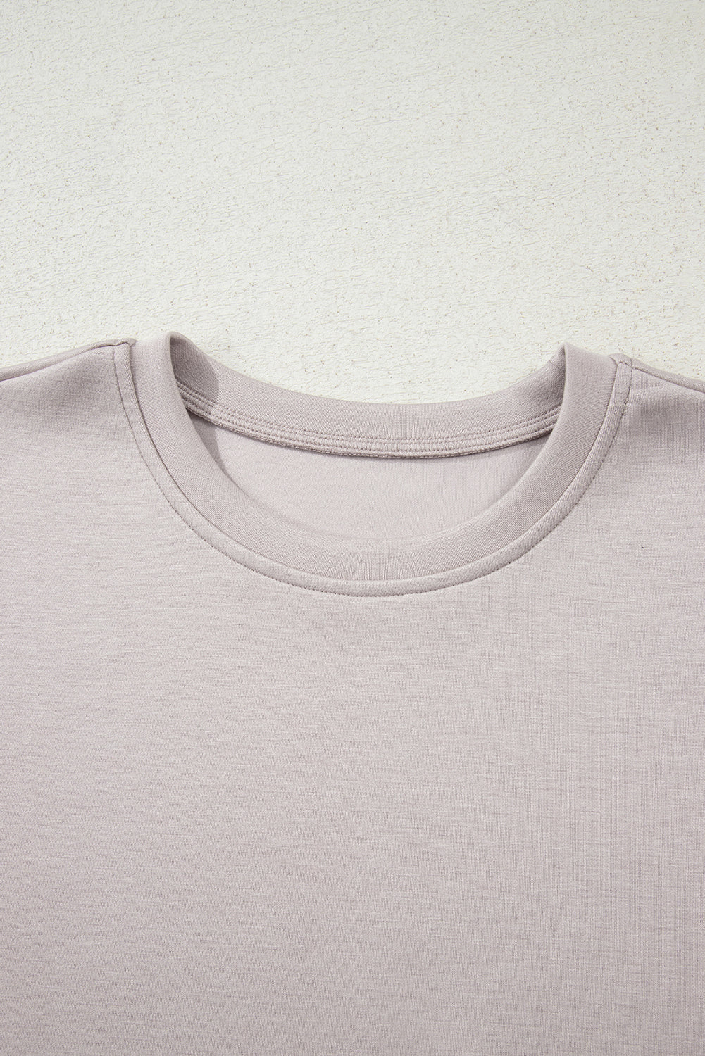 Jet Stream Solid Color Drop Shoulder Pullover Drawstring Mini Skirt 2pcs Outfit