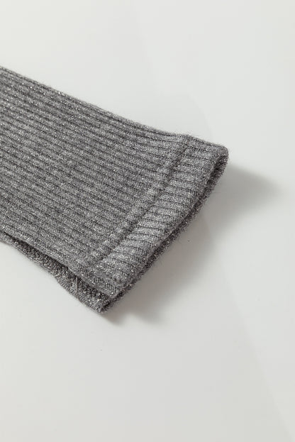 Sleet Ribbed Knit Button Down Slim Cardigan