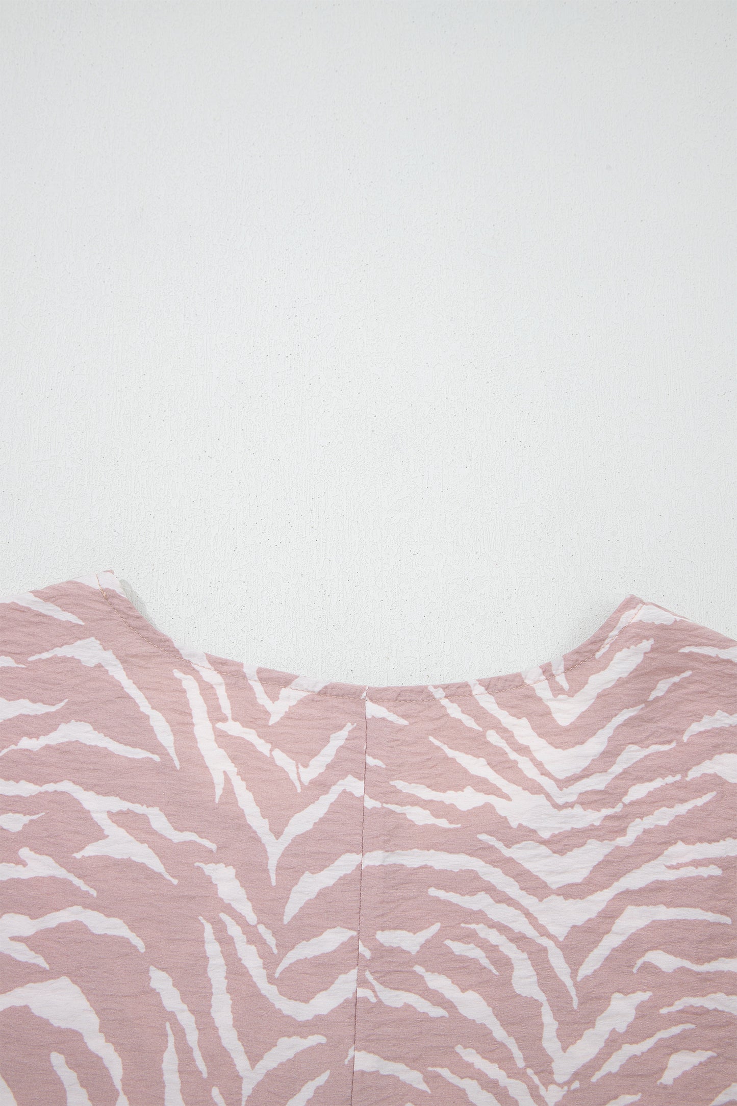 Khaki Abstract Print Cuffed Short Sleeve Loose Top Short Set