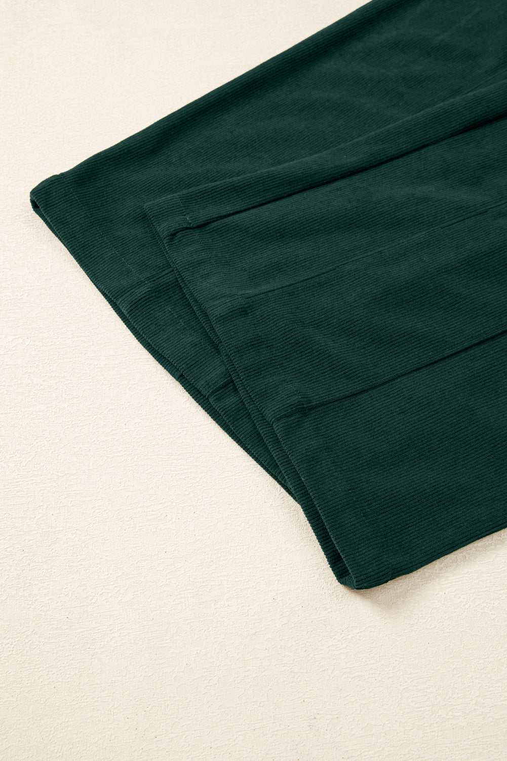 Evergreen Corduroy V Neck Patched Pocket Sleeveless Jumpsuit