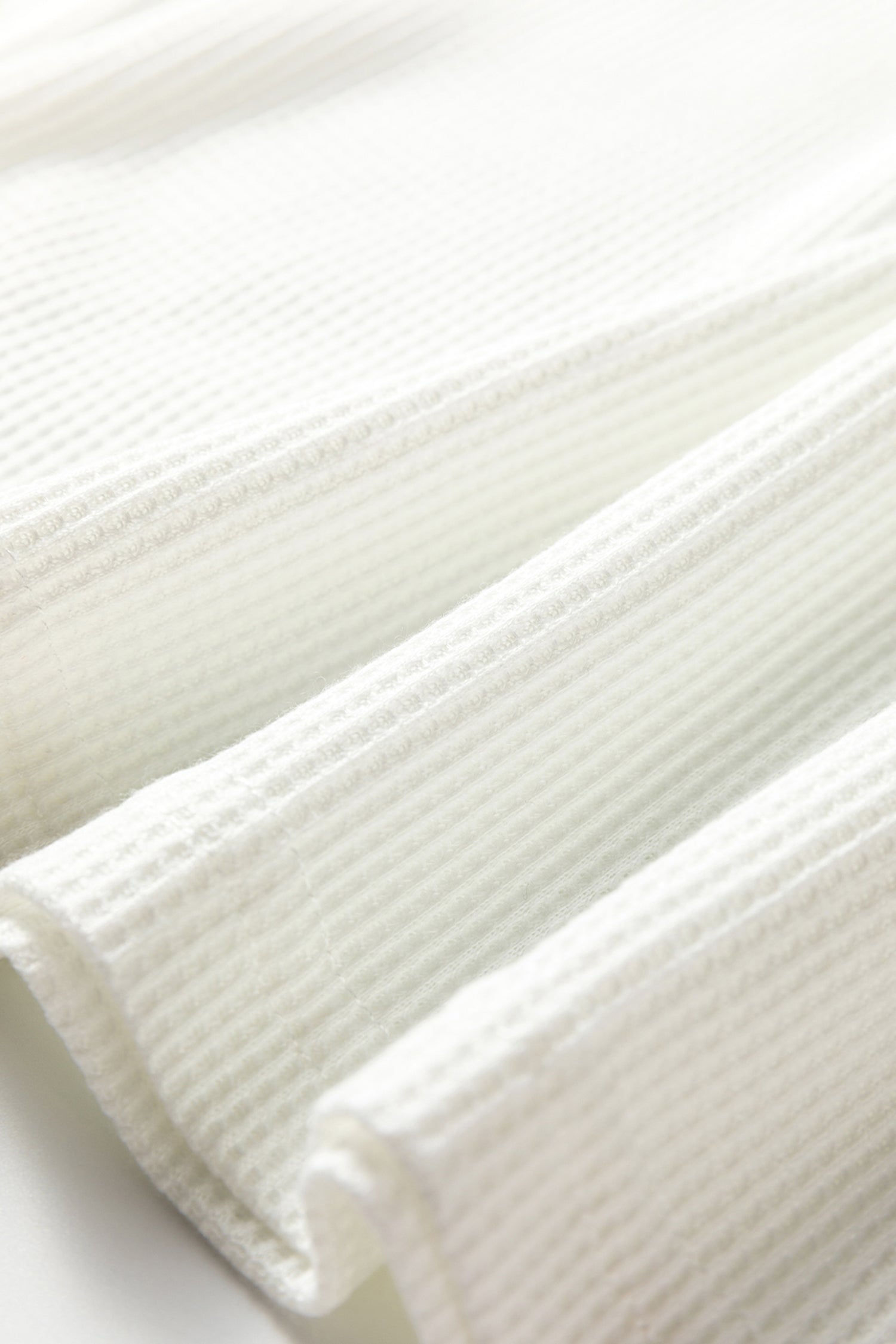 White Lace Long Sleeve Textured Pullover