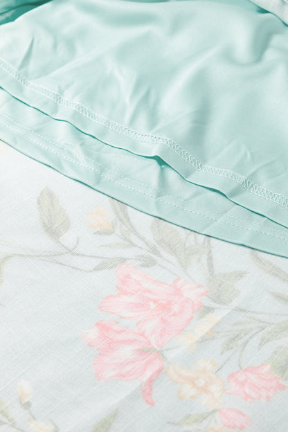 Yellow Smocked Bodice Ruffled Sleeveless Tiered Floral Maxi Dress