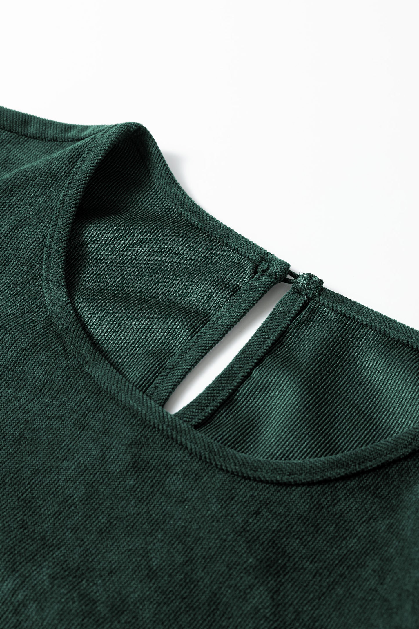 Mist Green Lantern Sleeve Tiered Mini Dress