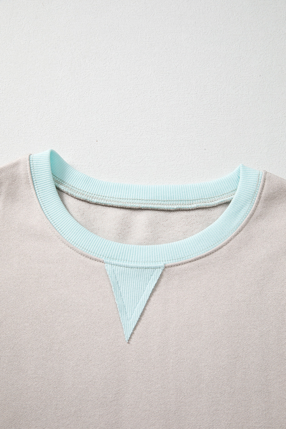 Jet Stream Striped Colorblock Patchwork Drop Shoulder Sweatshirt