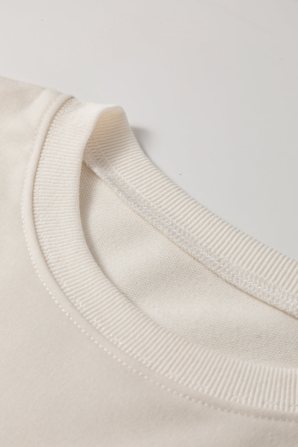 Beige Contrast Plaid Long Sleeve Exposed Seam Patchwork Top