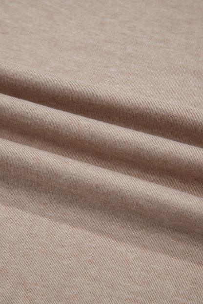 Parchment Granny Square Crochet Detail Loose T Shirt