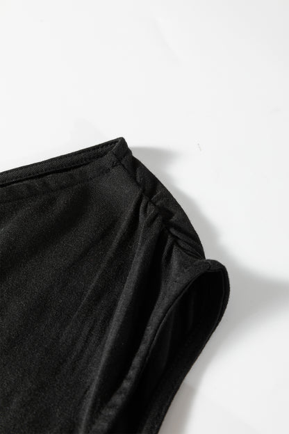 Gossamer Pink Plus Size Solid Color Asymmetric Neck Short Sleeve Blouse