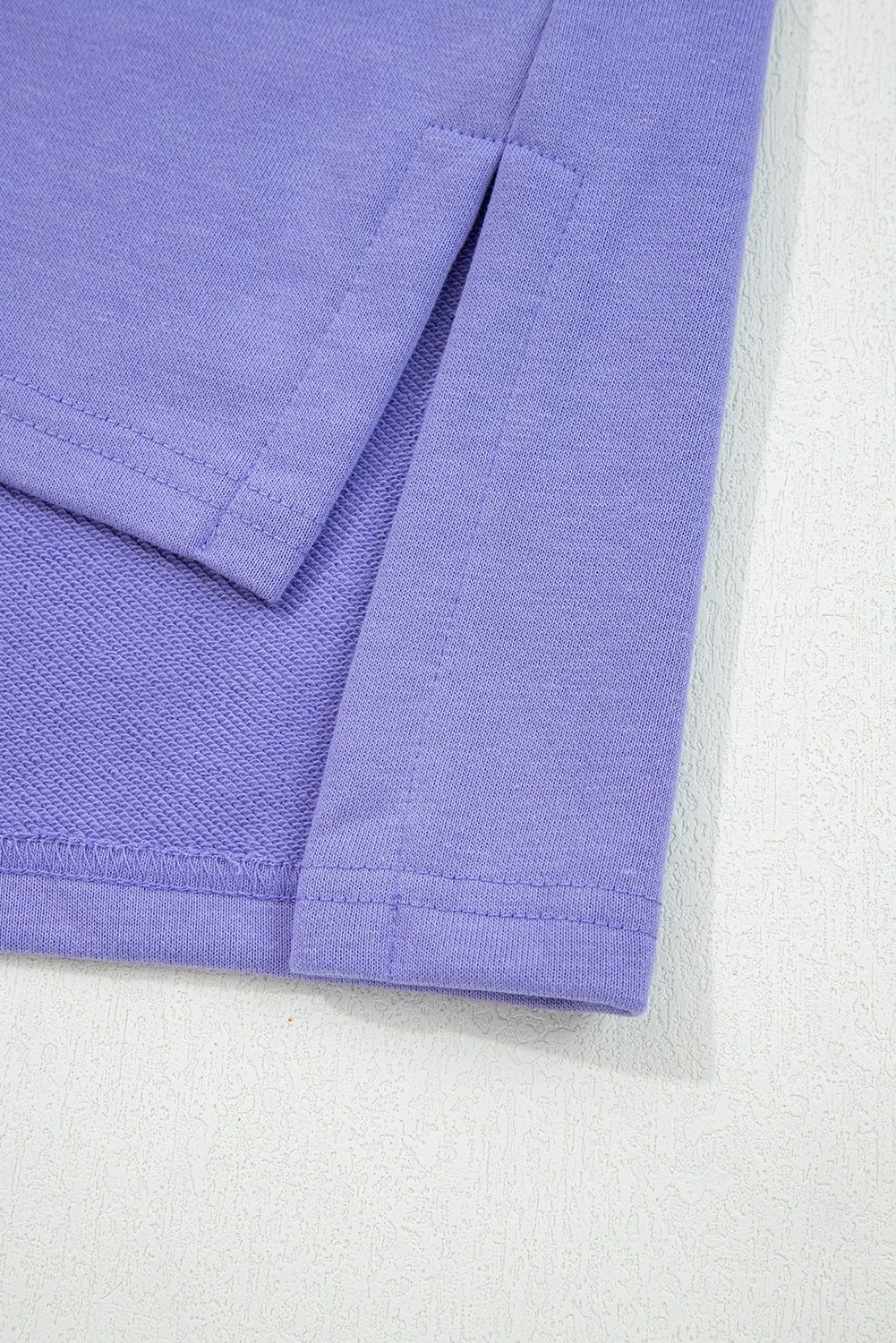 Wisteria Floral Applique Baggy Pullover Sweatshirt