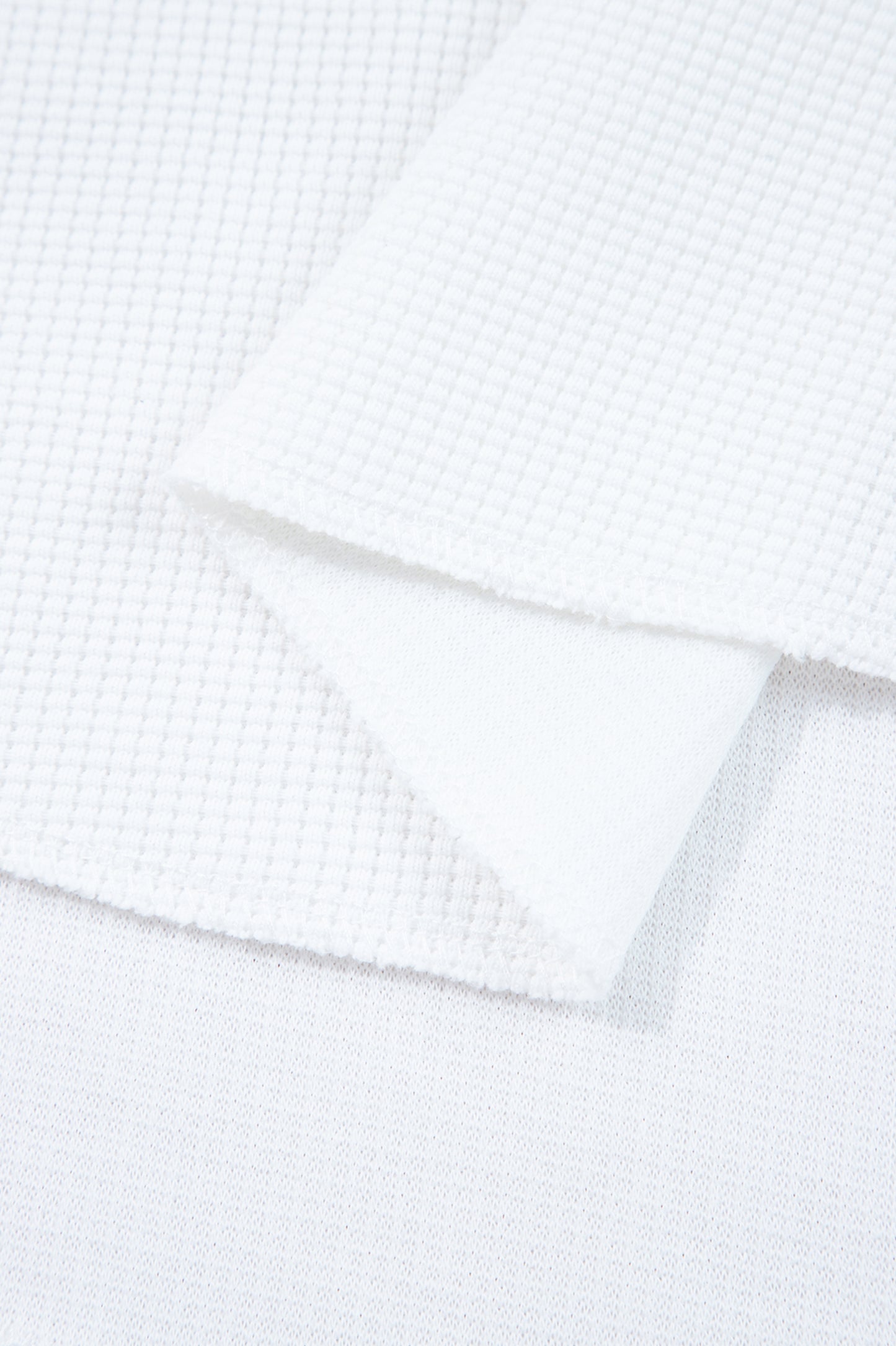 White Solid Color Waffle Ribbed Patchwork Dolman Sleeve Oversize Knit Top