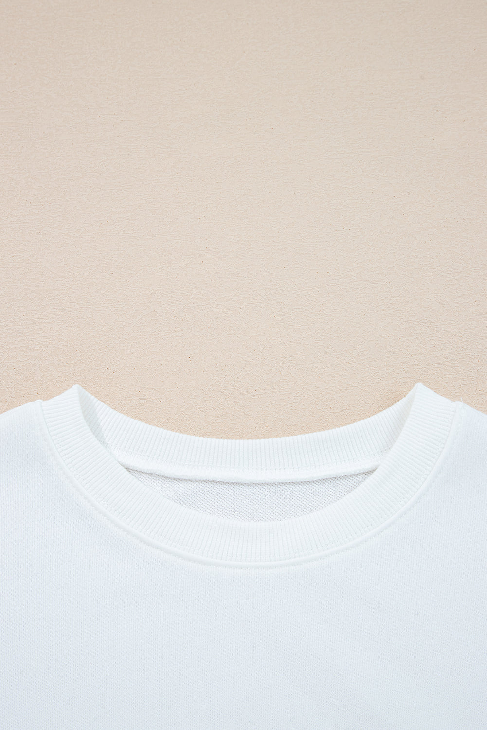 White Varsity Striped Detail Drop Shoulder Oversized Sweatshirt